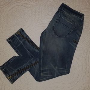 London Jean Zipper Detail Jeans
